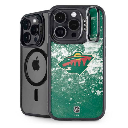 NHL Minnesota Wild Frozen iPhone 15 Pro Kickstand Case